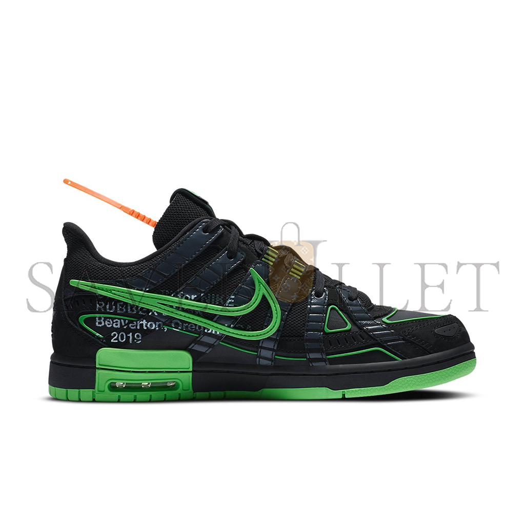 NIKE OFF-WHITE X NIKE AIR RUBBER DUNK “GREEN STRIKE” CU6015-001